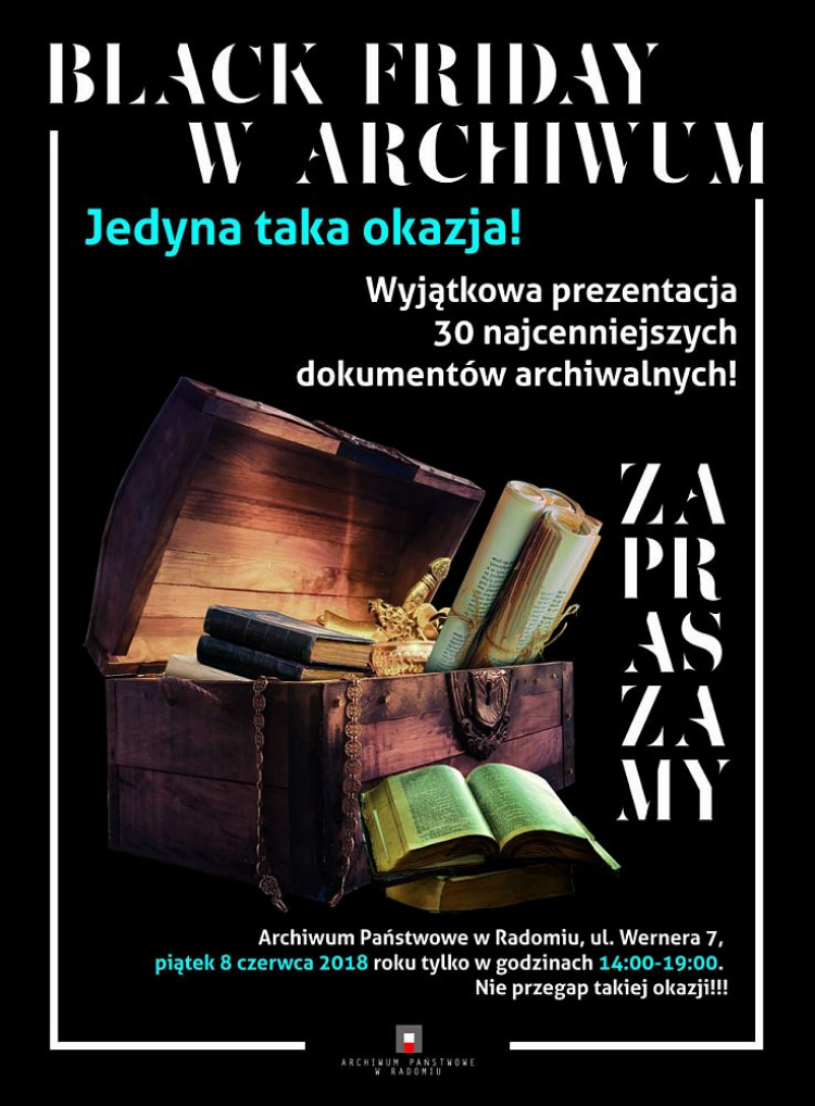 Prezentacja 30 najcenniejszych dokumentów archiwalnych w Archiwum Państwowym w Radomiu