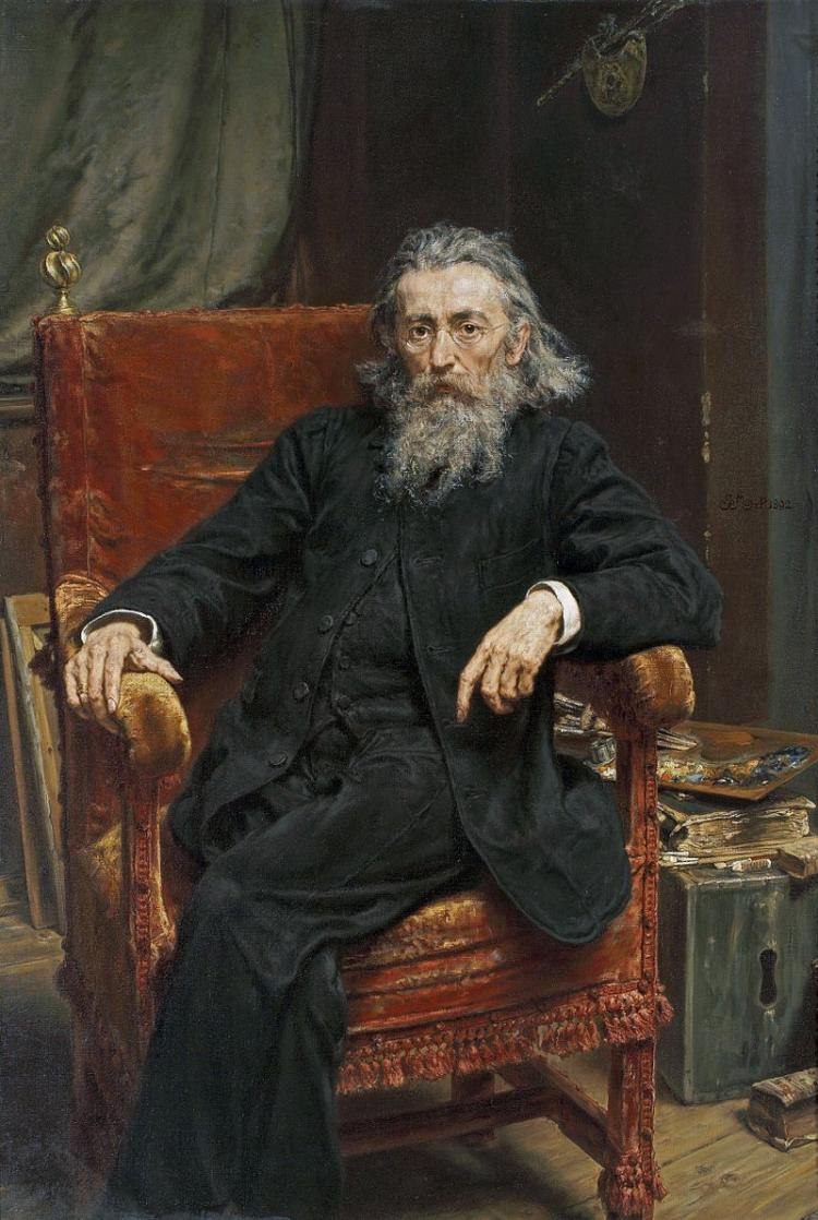 Jan Matejko, Autoportret. Źródło: Wikimedia Commons