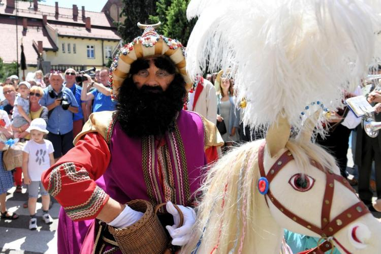 Kraków, 07.06.2017. Coroczny Pochód Lajkonika, odbywający się w pierwszy czwartek po Bożym Ciele w Krakowie. Fot. PAP/J. Bednarczyk