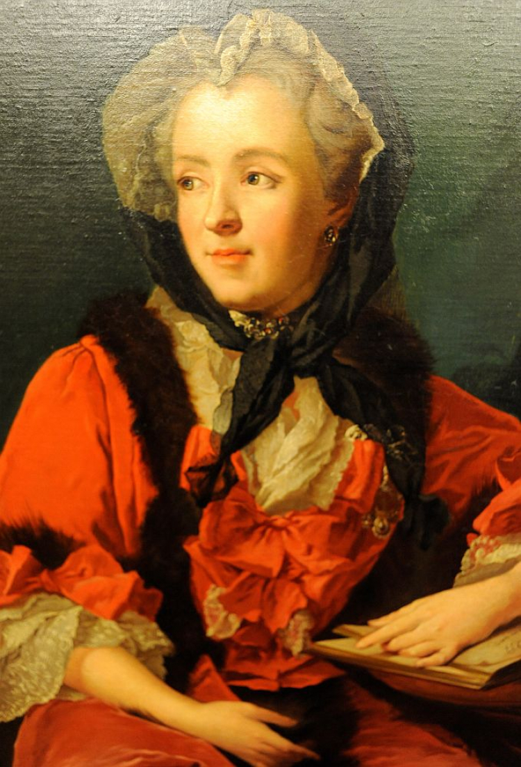 Fragment portretu Marii Leszczyńskiej w Pałacu Królewskim we Wrocławiu. Fot. PAP/Reprodukcja