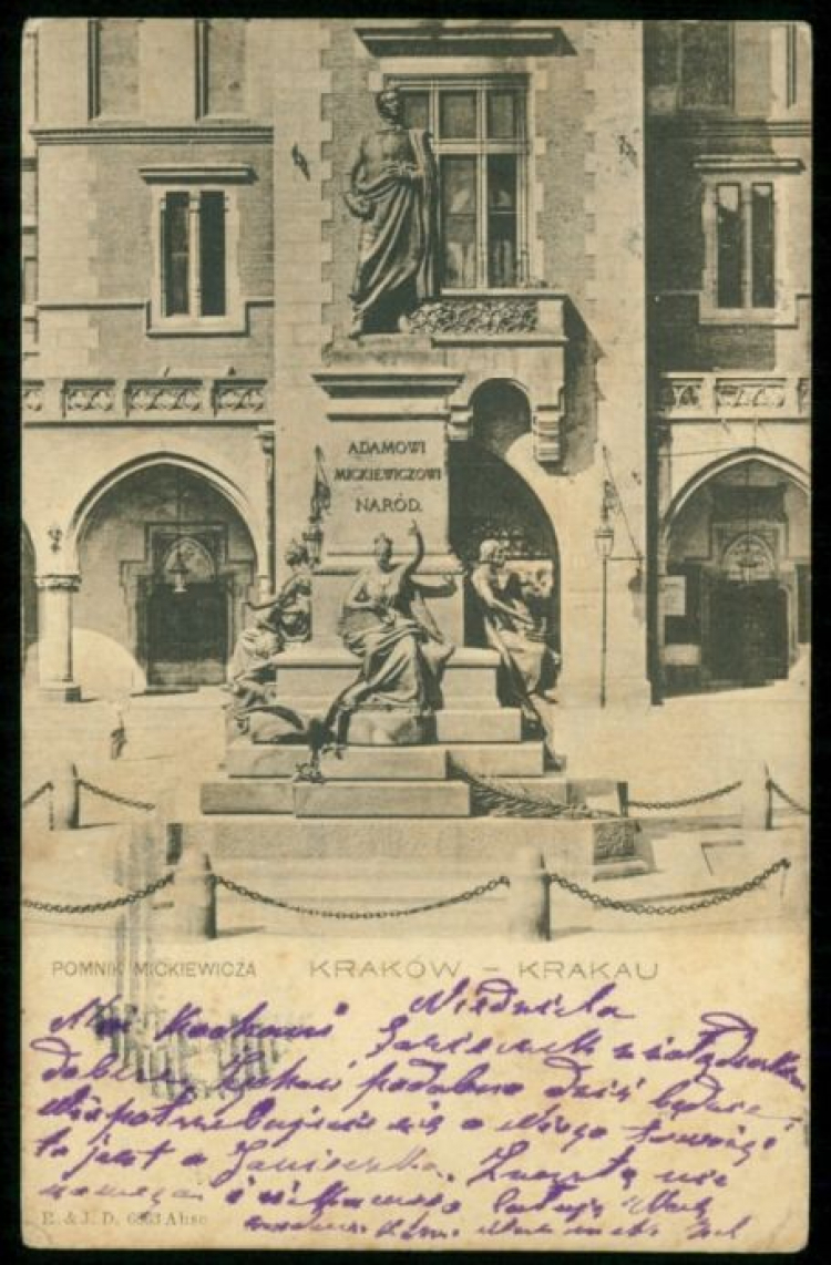 Pomnik Adama Mickiewicza. Źródło: POLONA