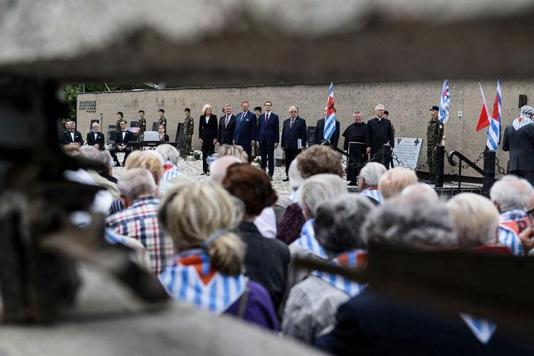 Obchody Narodowego Dnia Pamięci Ofiar Niemieckich Nazistowskich Obozów Koncentracyjnych i Obozów Zagłady w Muzeum Więzienia Pawiak w Warszawie. Fot. PAP/J. Kamiński