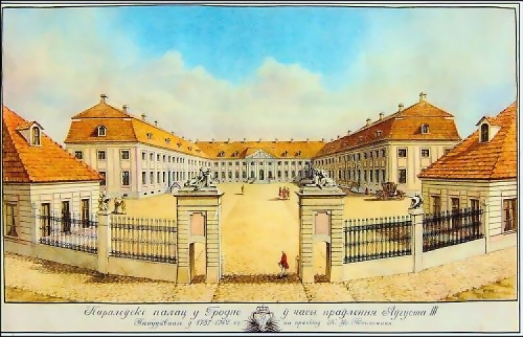 Nowy Zamek w Grodnie, miejsce obrad sejmu w 1793. Źródło: Wikimedia Commons