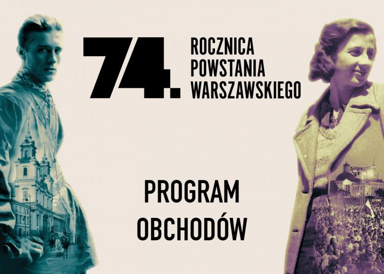 Obchody 74. rocznicy Powstania Warszawskiego. Źródło: Muzeum Powstania Warszawskiego