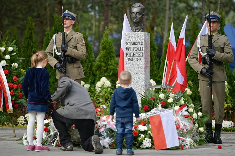 Uroczystości pn. "Żołnierz Niepodległej Rotmistrz Pilecki - Bohater Niezwyciężony" w Otwocku. Fot. PAP/P. Piątkowski