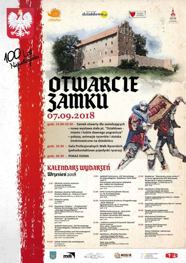 Otwarcie odbudowanego zamku w Działdowie