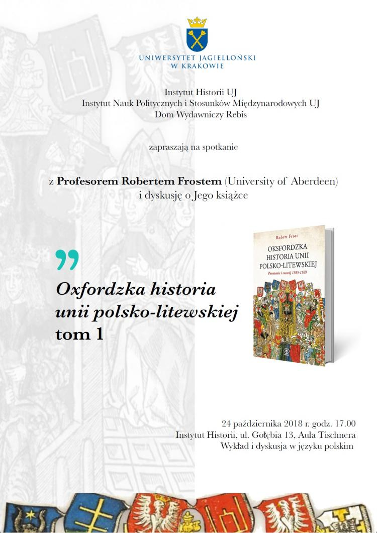 Zaproszenie na dyskusję „Oxfordzka historia unii polsko-litewskiej”