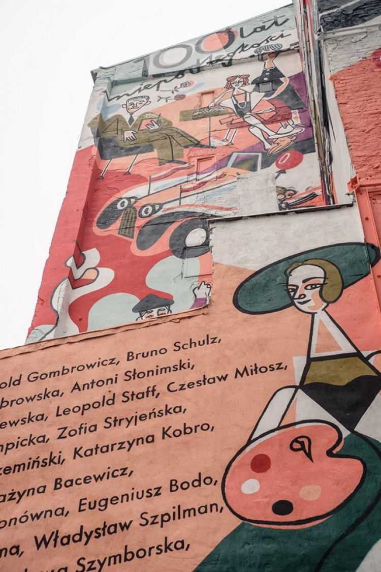 Mural Narodowego Centrum Kultury z okazji 100. rocznicy odzyskania niepodległości. Źródło: MKiDN/Facebook