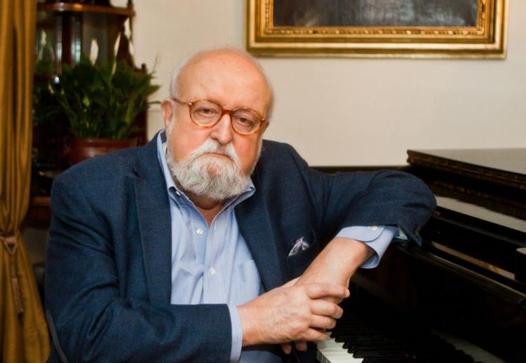 Lusławice, 14.01.2017. Kompozytor, dyrygent i pedagog muzyczny Krzysztof Penderecki. PAP/M. Kłoś