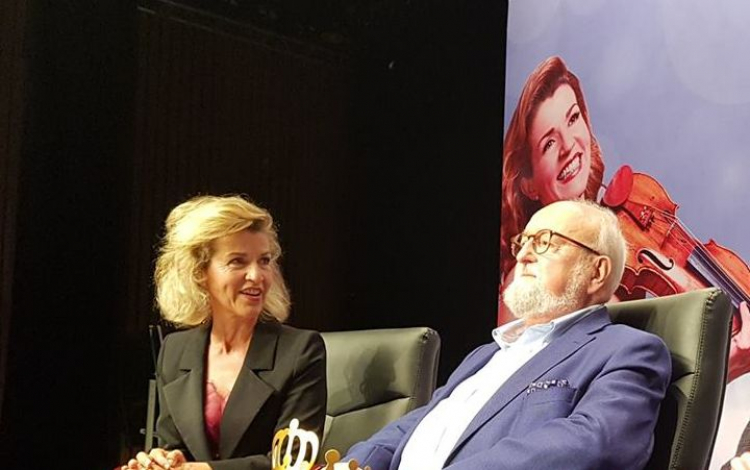 Anne-Sophie Mutter i Krzysztof Penderecki. Fot. Janusz Marynowski / Sinfonia Varsovia