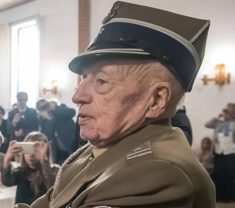 Marian Chmielewski ps. Pomidor, były żołnierz patrolu "Żbik" w oddziale Kedywu AK "Zapory". Lublin, 01.03.2018. Fot. PAP/W. Pacewicz