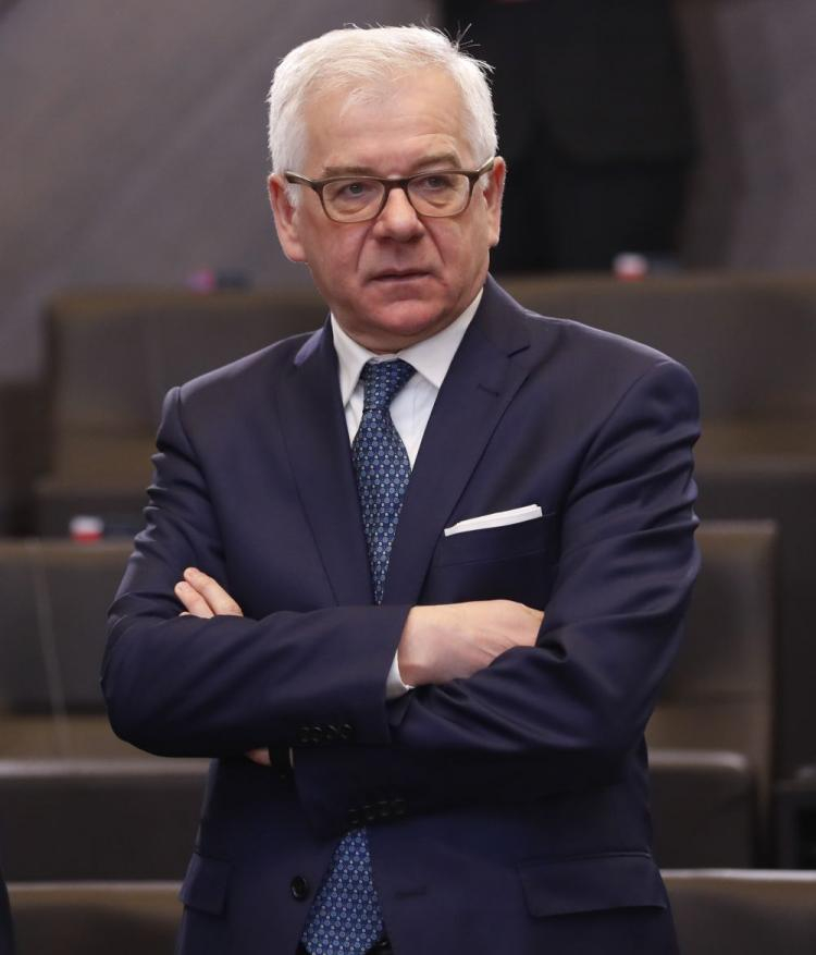 Minister spraw zagranicznych Jacek Czaputowicz. Bruksela, 04.12.2018 r. Fot. PAP/EPA/O. Hoslet