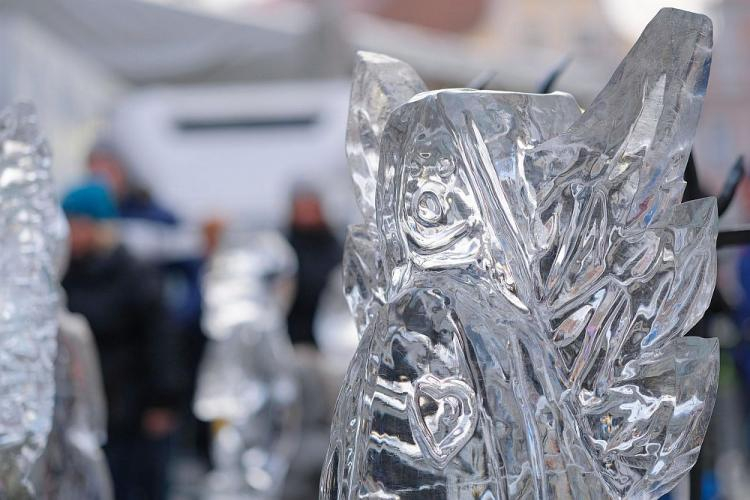 Międzynarodowy Festiwal Rzeźby Lodowej - Poznań Ice Festival 2018. Fot. PAP/J. Kaczmarczyk 