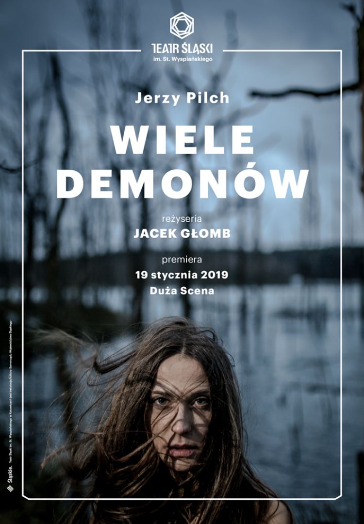 Plakat spektaklu „Wielu demonów”. Źródło: Teatr Śląski w Katowicach