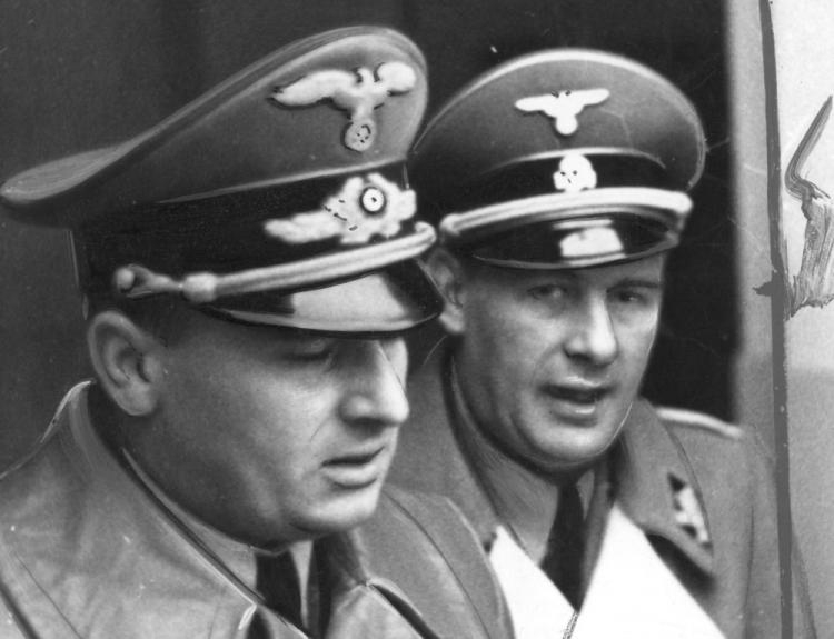 Hans Frank (L) i Odilo Globocnik. Fot. NAC