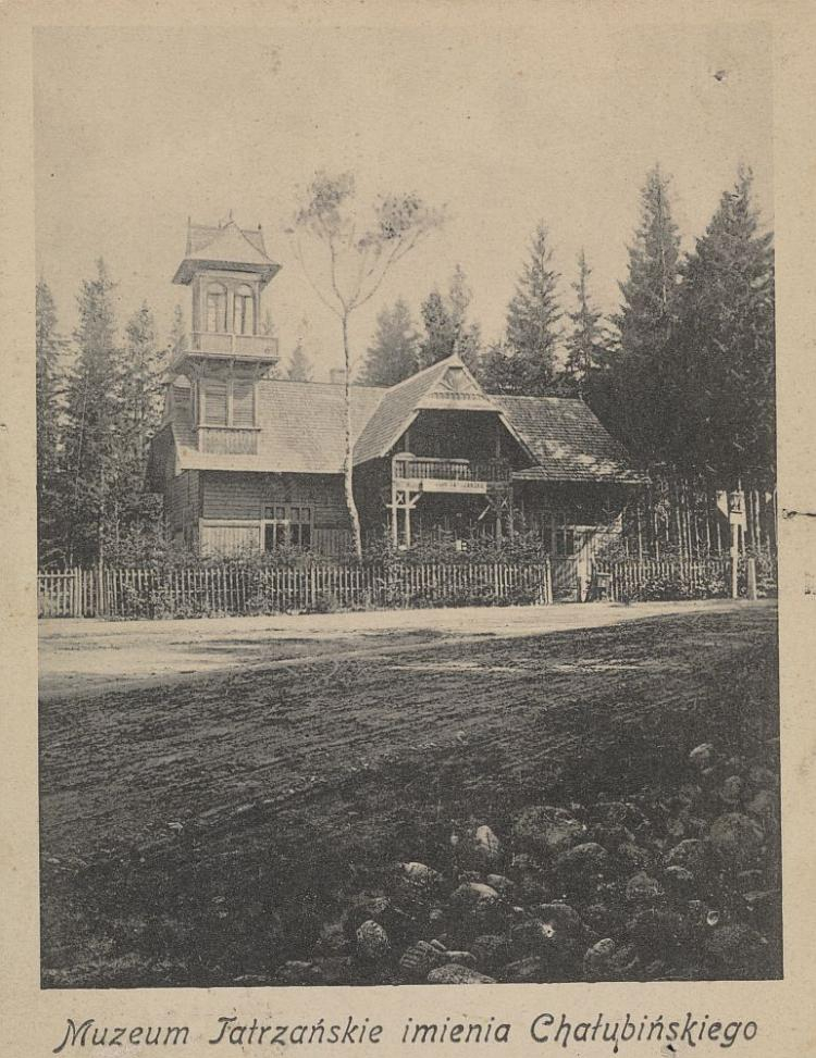 Muzeum Tatrzańskie im. Tytusa Chałubińskiego - pocztówka z 1907 r. Źródło: CBN Polona