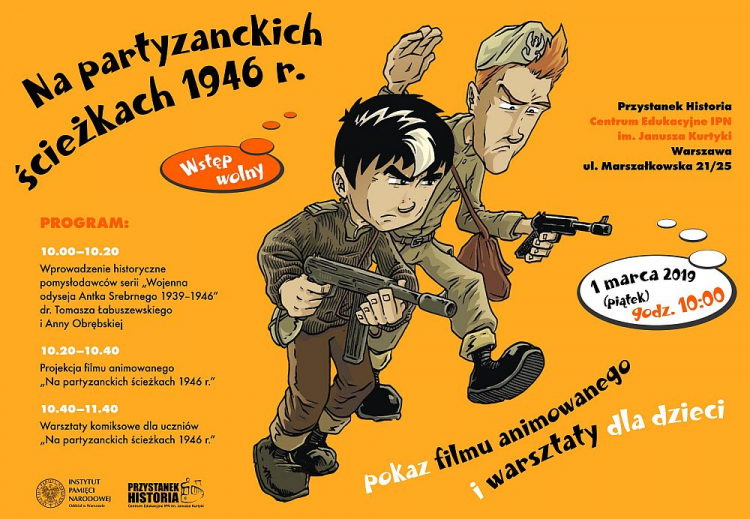 Pokaz filmu animowanego „Na partyzanckich ścieżkach 1946 r.”