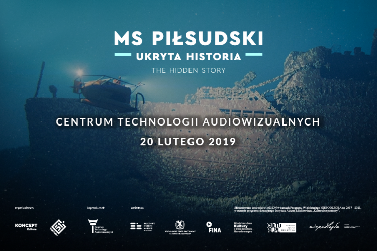 Plakat projektu „MS Piłsudski – ukryta historia”. Źródło: Filmstudioceta.pl