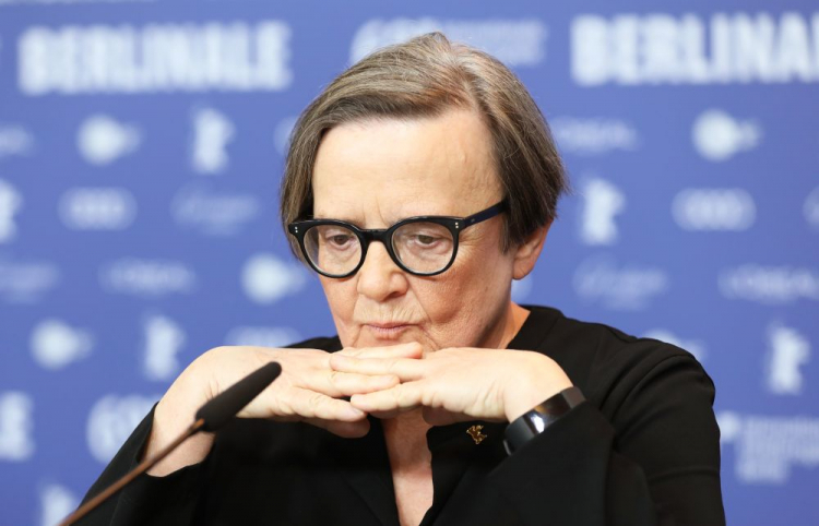 Agnieszka Holland na konf. prasowej Festiwalu Berlinale. Fot. PAP/EPA