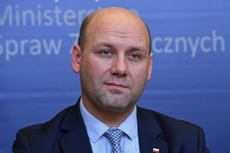 Sekretarz stanu w MZS Szymon Szynkowski vel Sęk. Fot. PAP/R. Pietruszka
