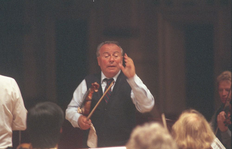 Henryk Szeryng. 1987 r. Fot. PAP/PAI/J. Ochoński