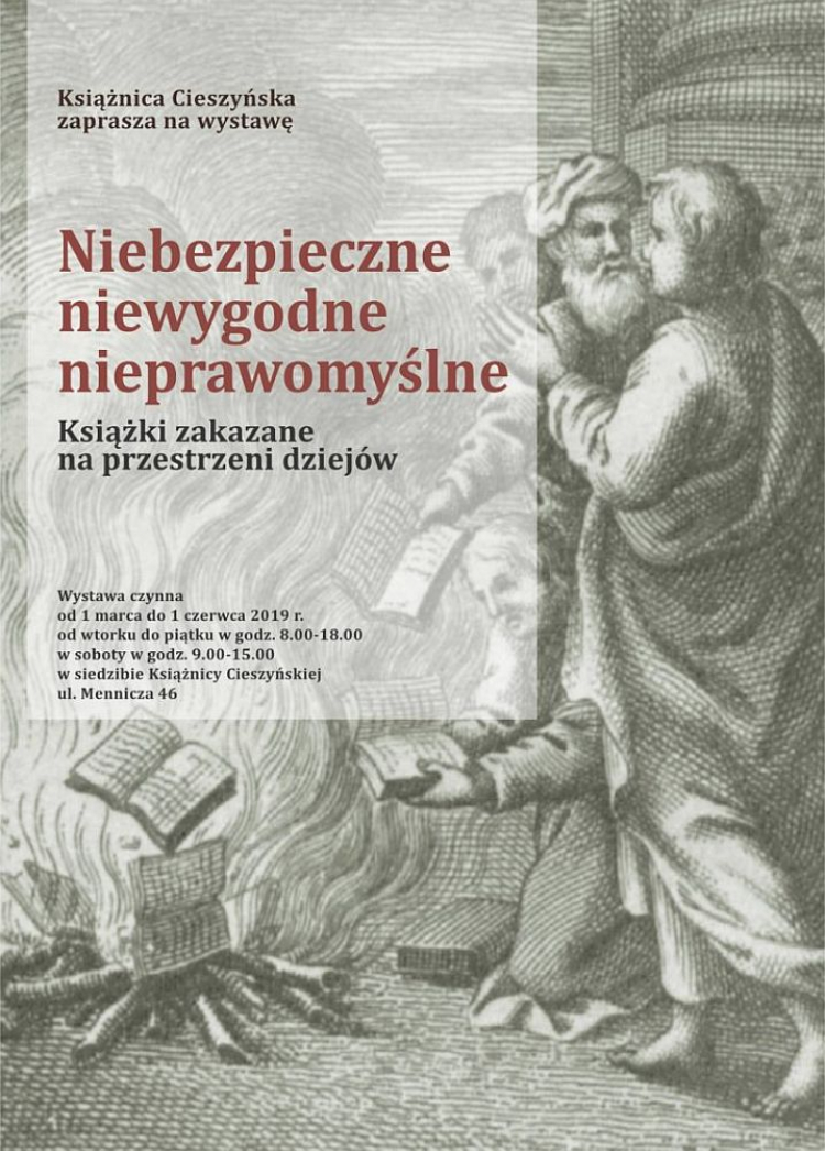 Wystawa “Niebezpieczne, niewygodne, nieprawomyślne: książki zakazane na przestrzeni dziejów”