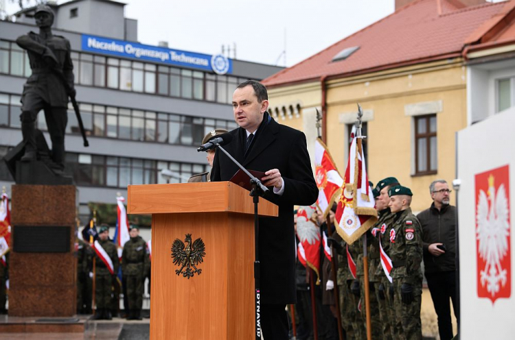 Sekretarz stanu w Kancelarii Prezydenta RP Adam Kwiatkowski podczas obchodów 100. rocznicy śmierci pułkownika Leopolda Lisa-Kuli w Rzeszowie. Fot. PAP/D. Delmanowicz