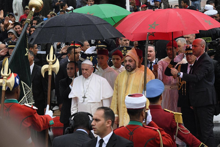 Papież Franciszek i król Maroka Mohammed VI. Fot. PAP/EPA 