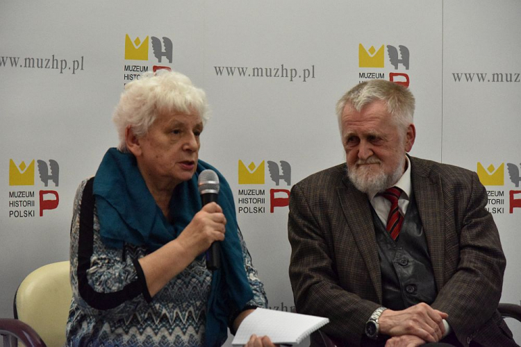 Tatiana Pozdniakowa i Julij Rybakow – wykład w Muzeum Historii Polski poświęcony losom petersburskiej inteligencji w okresie represji stalinowskich. Źródło: Muzeum Historii Polski