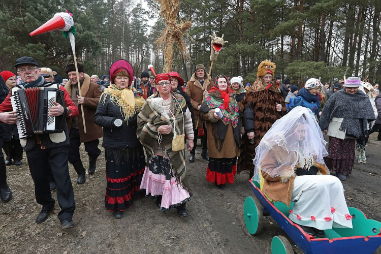 Zapusty w Podlaskim Muzeum Kultury Ludowej. Wasilków, 03.03.2019. Fot. PAP/A. Reszko