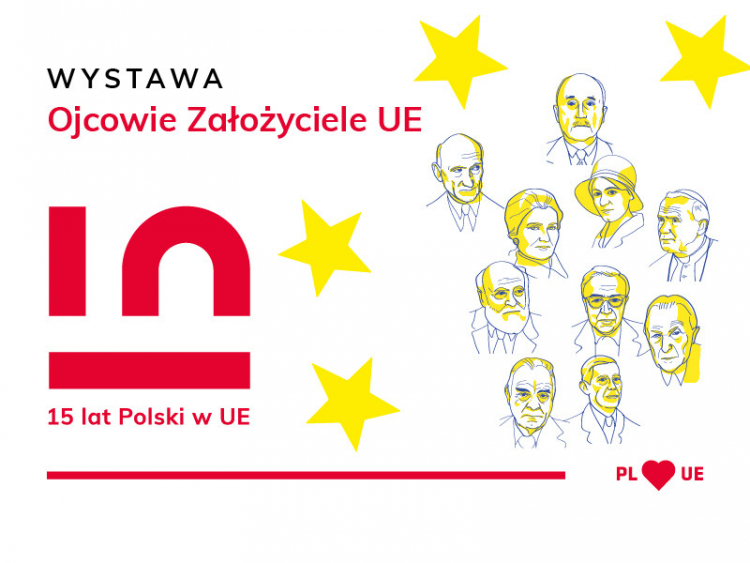 Wystawa „Ojcowie Założyciele UE”. Źródło: Narodowe Centrum Kultury