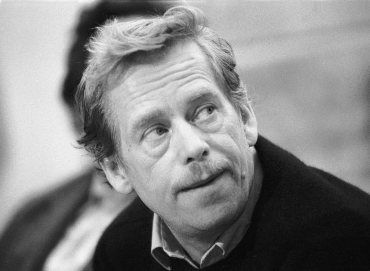 Václav Havel, 1989 r. Fot. PAP