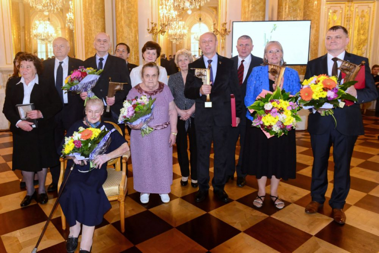 Warszawa, 28.05.2019. Laureaci 18. edycji nagrody "Kustosz Pamięci Narodowej" w Warszawie. PAP/J. Kamiński