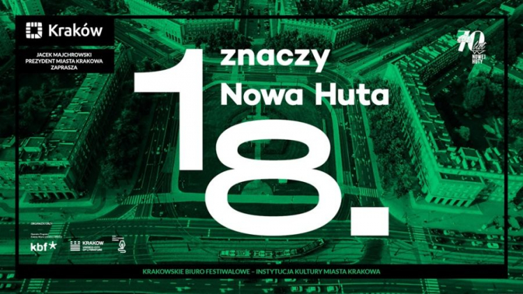 „18. znaczy Nowa Huta”. Źródło: Krakowskie Biuro Festiwalowe