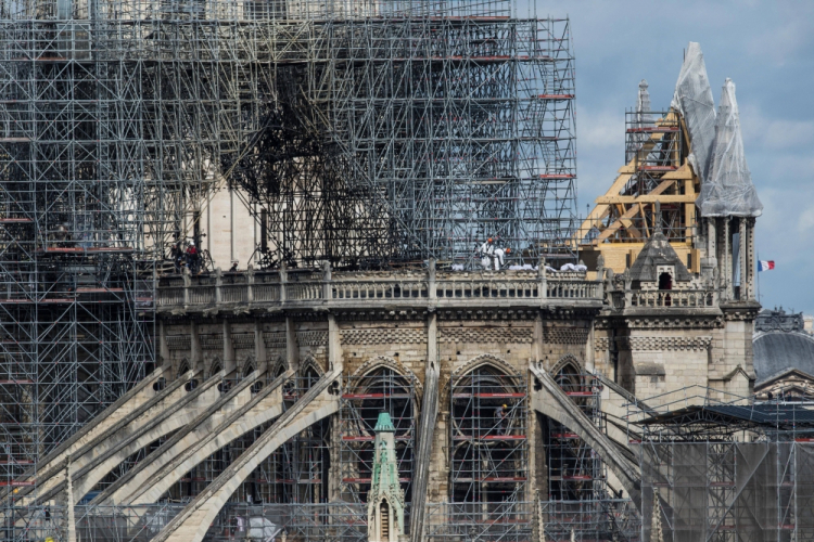 Katedra Notre-Dame. 15.06.2019. Fot. PAP/EPA