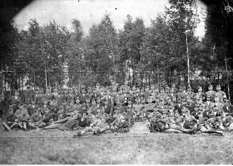 I Powstanie Śląskie: I kompania 1 batalionu Straży Granicznej. 1919 r. Fot. NAC
