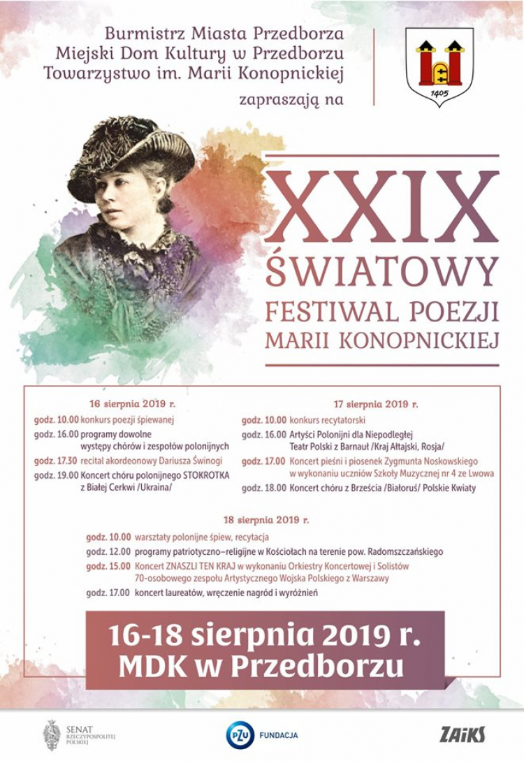 XXIX Światowy Festiwal Poezji Marii Konopnickiej w Przedborzu