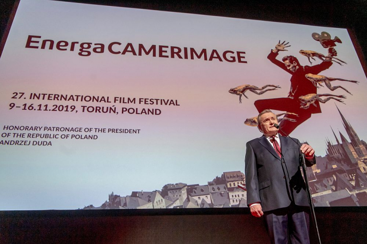 Wicepremier, minister kultury Piotr Gliński podczas gali zakończenia 27. edycji Festiwalu EnergaCamerimage w Toruniu. Fot. PAP/T. Żmijewski