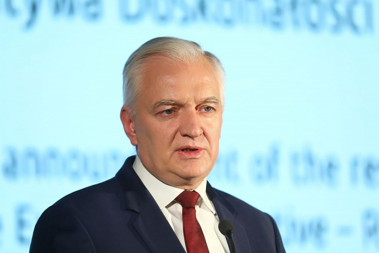 Wicepremier, minister nauki i szkolnictwa wyższego Jarosław Gowin. Fot. PAP/R. Guz