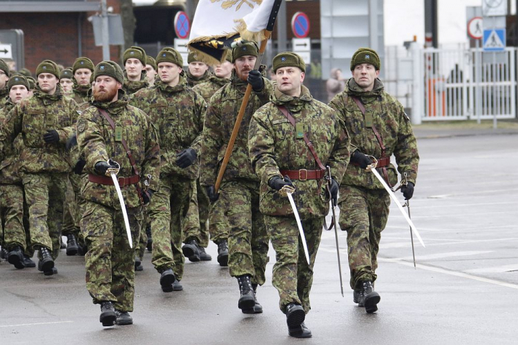 Obchody 100. rocznicy zakończenia walk w wojnie estońsko-bolszewickiej w Narwie. 03.01.2020. Fot. PAP/EPA