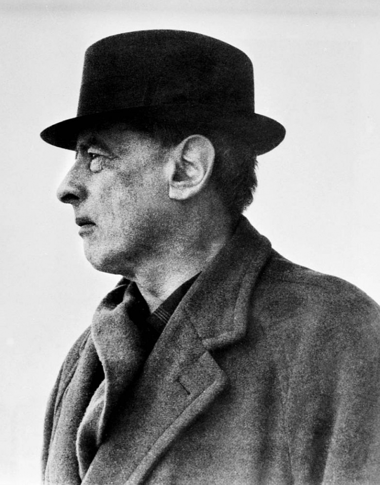 Witold Gombrowicz, 1966 r. Fot. PAP, reprodukcja
