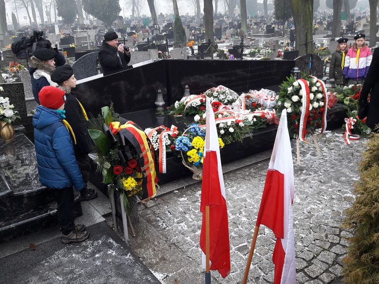 Uroczystości upamiętniające ofiary Marszu Śmierci w Brzeszczach. Fot. Marek Szafrański