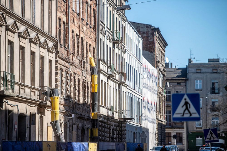 Rewitalizacja ul. Włókienniczej. Łódź, 01.04.2019. Fot. PAP/G. Michałowski