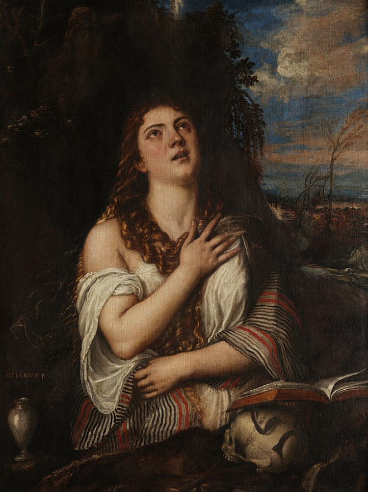 Maria Magdalena – obraz Tycjana. Źródło: Wikimedia Commons