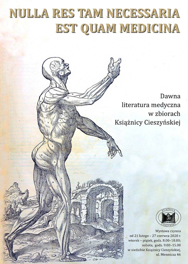 Wystawa „Nulla res tam necessaria est quam medicina – dawna literatura medyczna w zbiorach Książnicy Cieszyńskiej”