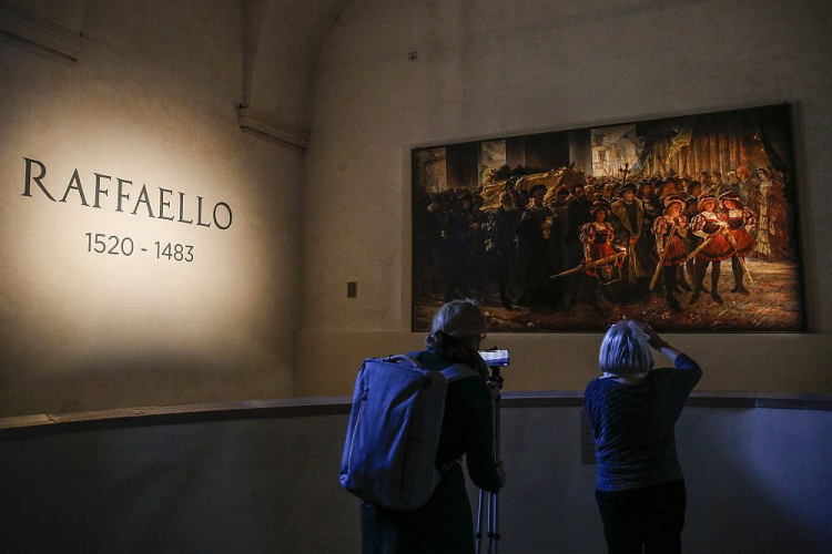 Wystawa dzieł Rafaela w Rzymie. 04.03.2020. Fot. PAP/EPA