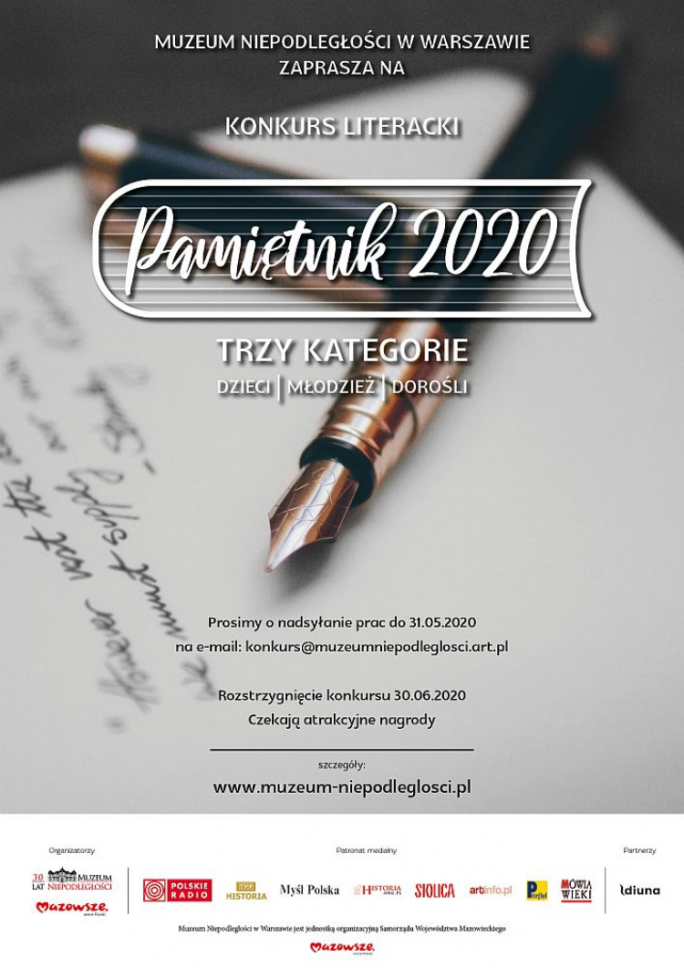 Konkurs „Pamiętnik 2020”