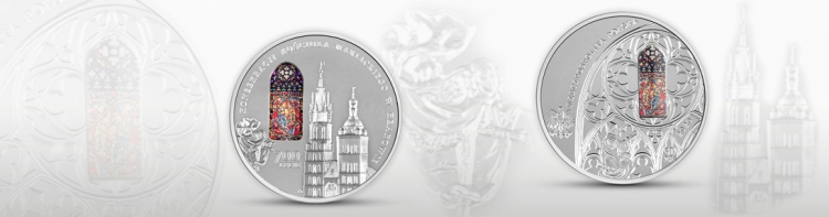  Kościół Mariacki w Krakowie na monetach NBP