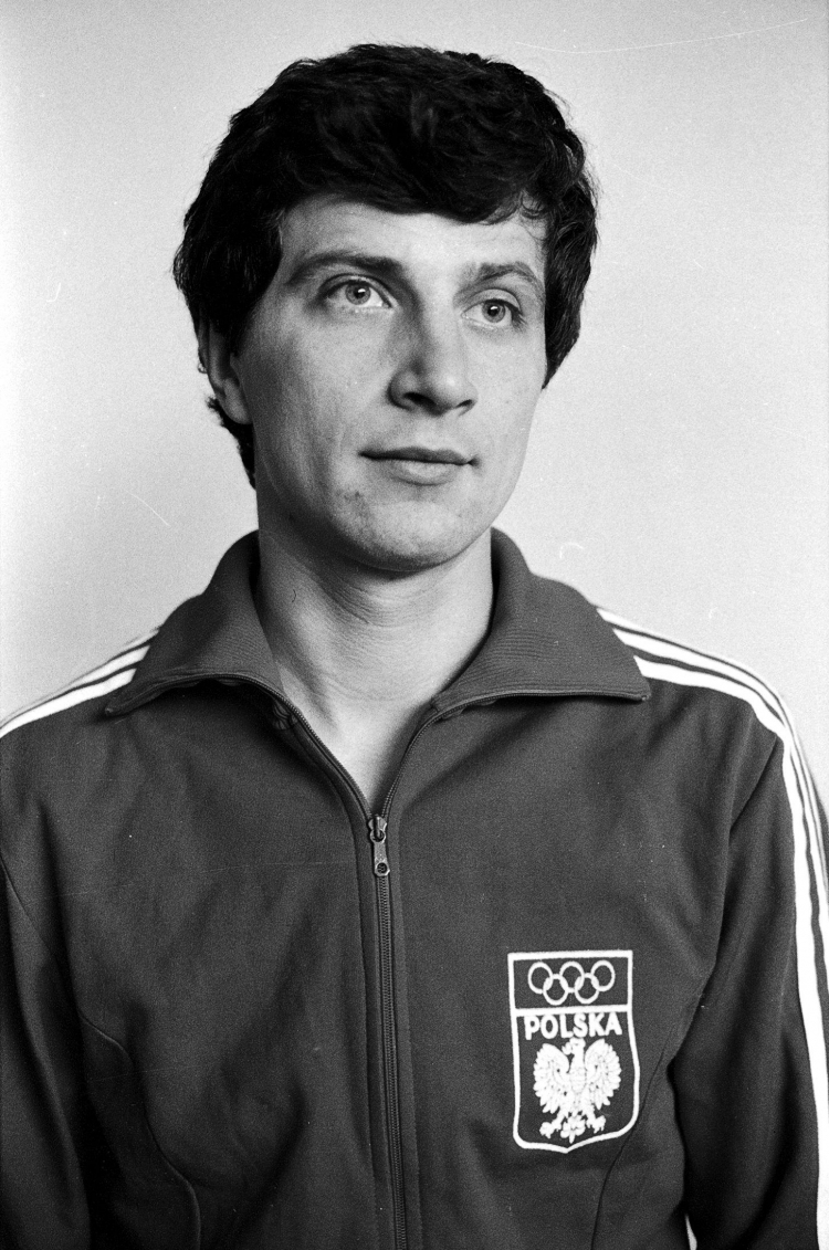 Lublin 07.1980. Zgrupowanie kadry olimpijskiej w koszykówce mężczyzn. Nz. Eugeniusz Kijewski. PAP/CAF/Z. Jaśkiewicz