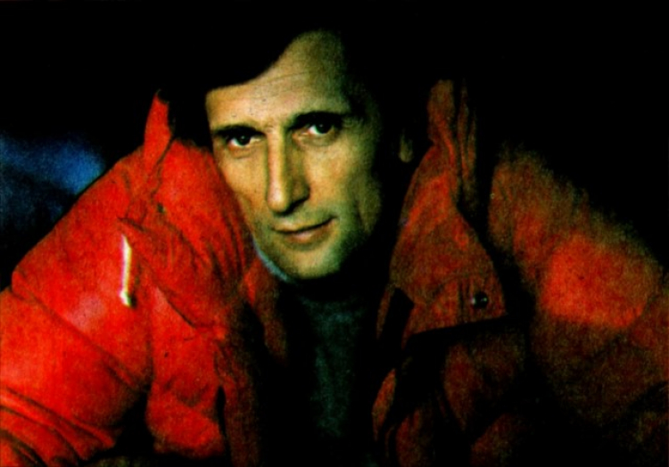 Andrzej Zawada w czasie zimowej wyprawy na Mount Everest w 1980. Źródło: Wikimedia Commons